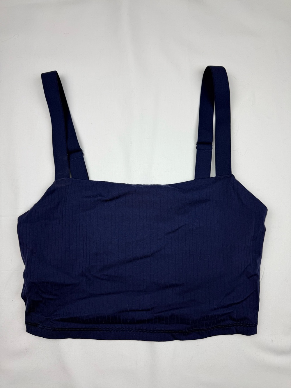 Navy Ribbed Bralette Top - Women new‎
